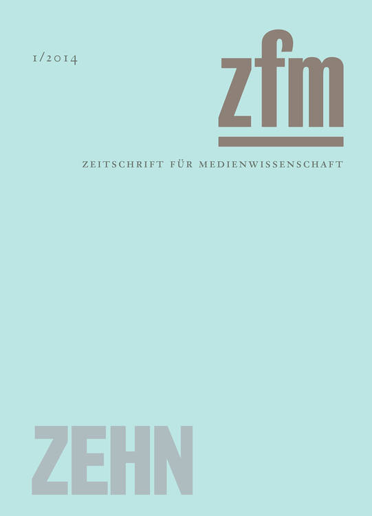 Gesellschaft für Medienwissenschaft (éd.): Zeitschrift für Medienwissenschaft 10