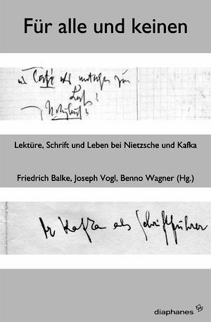 Friedrich Balke (éd.), Joseph Vogl (éd.), ...: Für Alle und Keinen